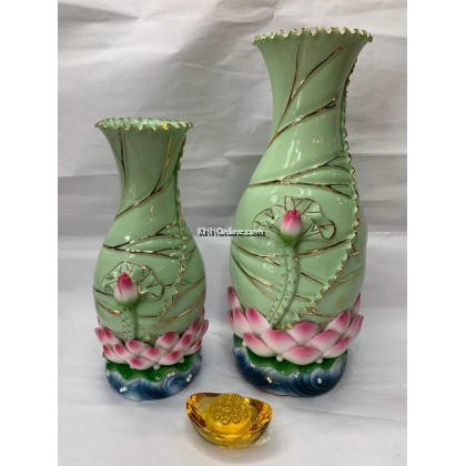 手工制作莲花花瓶